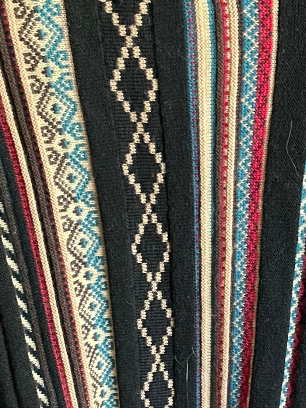 PRICE DROP! Orvis Aztec Southwestern Knit Long Open Front Wrap - Women's L - Picture 6 of 13